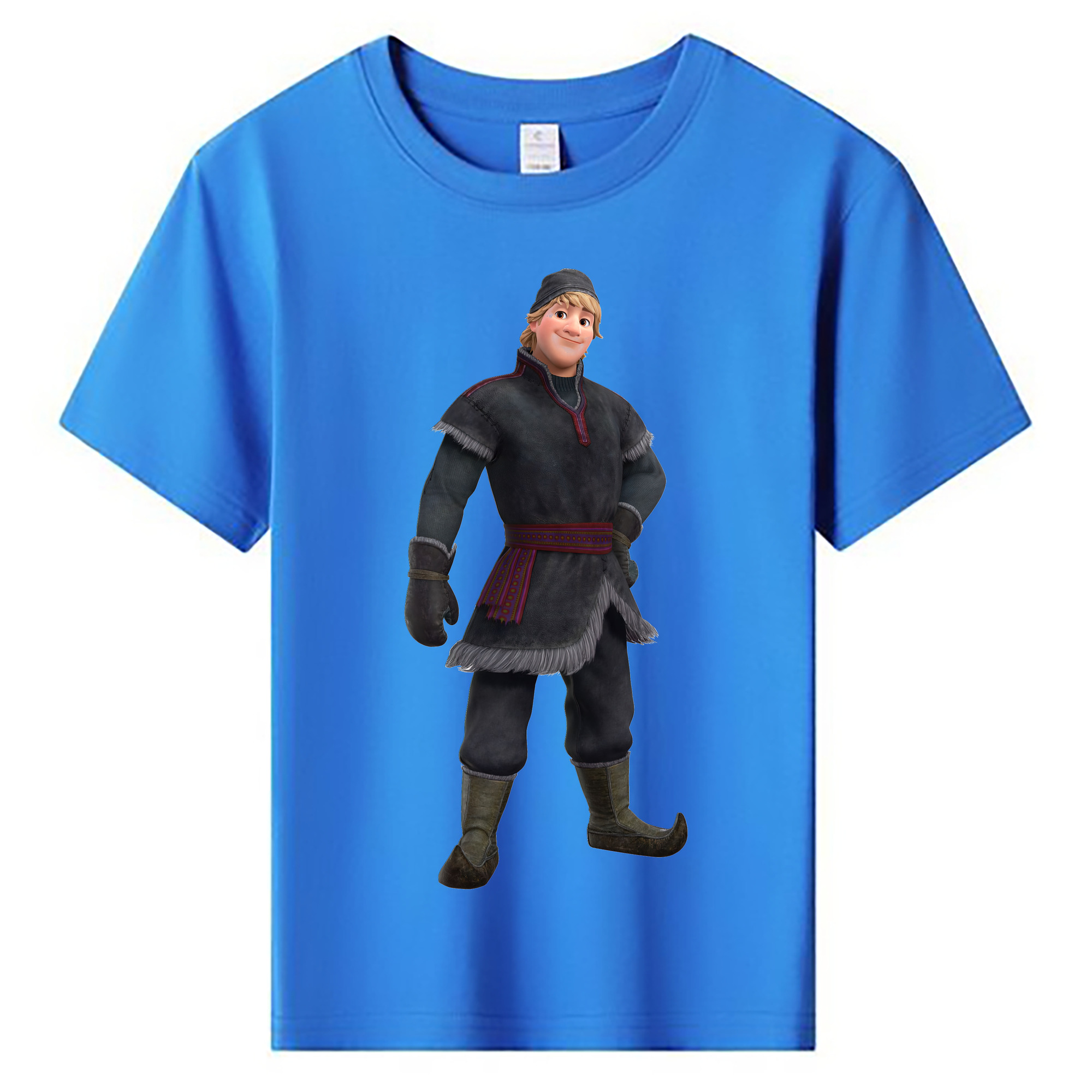 （画像用） アナと雪の女王 アンナ エルサ Frozen Anna Elsa 綿100％キッズTシャツ（フロントプリント）
